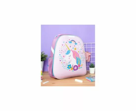 756137 - Ранец №1School Basic Единорог, 2 отд., ортопед. Cпинка, экокожа 975129 (6)