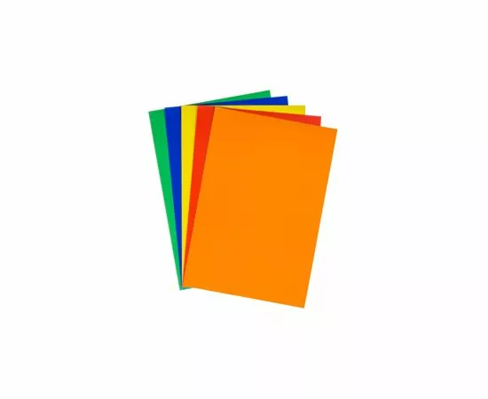 754701 - Картон цветной 5л.5цв,А4 мелованный в папке ХОББИ ТАЙМ 2 ВИДА 11-405-240 992510 (4)