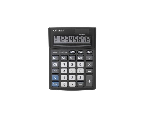632936 - Калькулятор настольный CITIZEN Correct SD-208/CMB801BK, 8 разр, черн. (2)