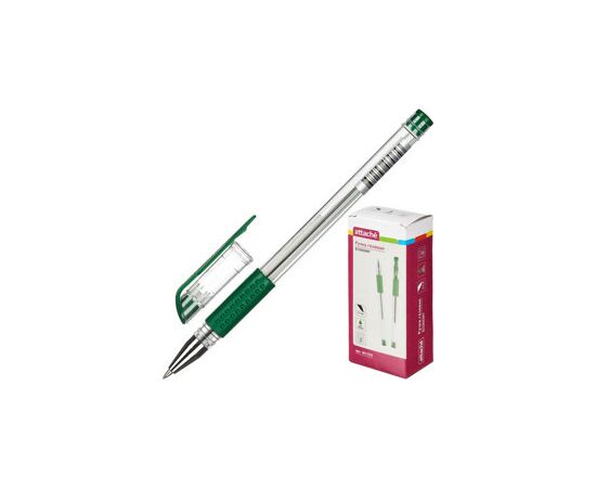 702099 - Ручка гелевая Attache Economy зеленый стерж., 0,5мм, манжетка 901705 (4)