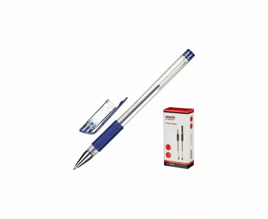 702101 - Ручка гелевая Attache Economy синий стерж., 0,5мм, манжетка 901703 (4)