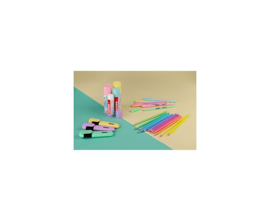 753242 - Клей-карандаш 20г Kores Pastel ассорти:розовый, желтый, фиолетовый ,мятный 1140943 (5)