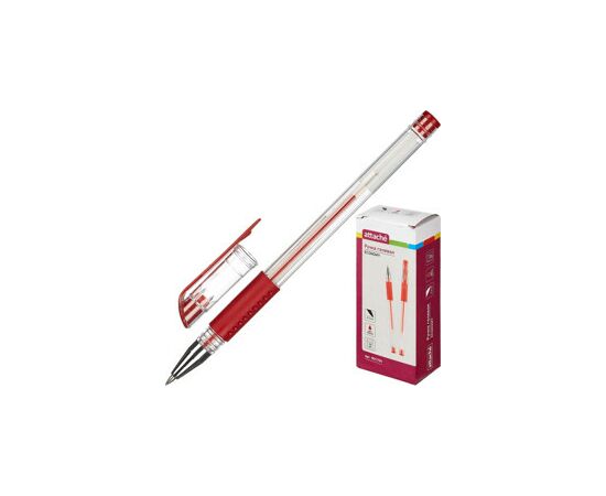 702100 - Ручка гелевая Attache Economy красный стерж., 0,5мм, манжетка 901704 (4)