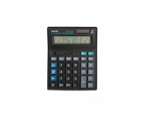 753222 - Калькулятор настольный Калькулятор ПОЛНОРАЗМЕРНЫЙ настольный Attache Economy 14 разр., чёрный 974206 (2)