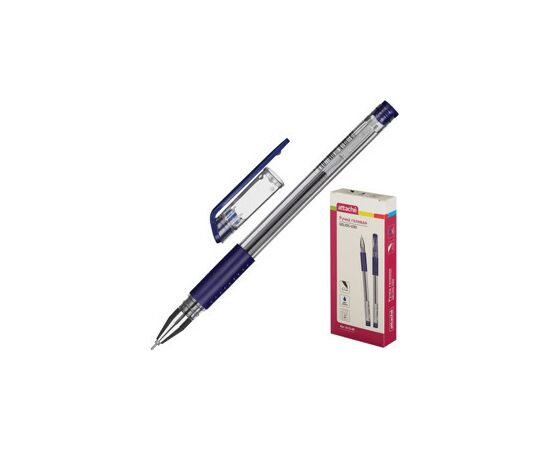 605064 - Ручка гелевая Attache Gelios-030 синий стерж, игольчатый, 0,5мм 613148 (4)