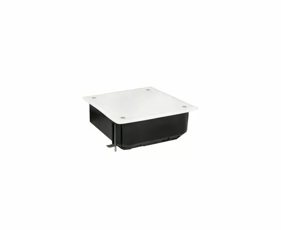 578413 - EKF Коробка распаячная КМП-020-008 для полых стен, 110х110х45, полистирол, черная/белая, метал.лапки (2)