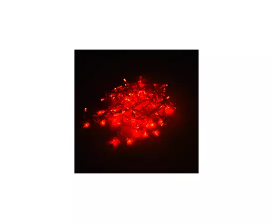 761070 - Ecola гирлянда-нить 100LED Красная, 6м, 8 реж.,прозр.провод с вилкой 220V IP20 N2YR06ELC (2)