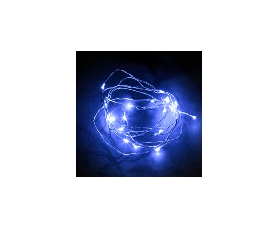677918 - Feron Гирлянда-нить 20LED Роса синий, батарейки 2xАА, 2м+0.5м, IP20 CL570 32367 (6)