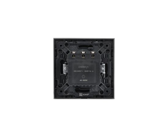 769051 - EKF Стокгольм мех. светорегулятор СУ 600W 220В черный автоклеммы (корпус PC) EZD06-101-10 (11)