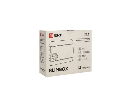 679245 - EKF PROxima SlimBox бокс (корпус) пластик ЩРВ-П-12 модулей встраиваемый IP41 sb-v-12 (4)