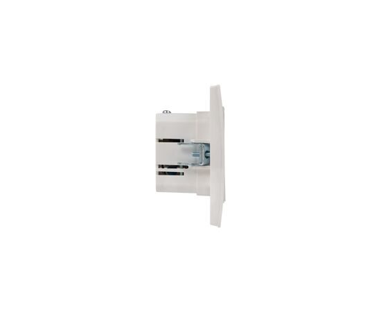769006 - EKF Стокгольм мех. роз. СУ USB 2 мест. 2,1А белый автоклеммы (корпус PC) EYR16-028-10-2USB (10)