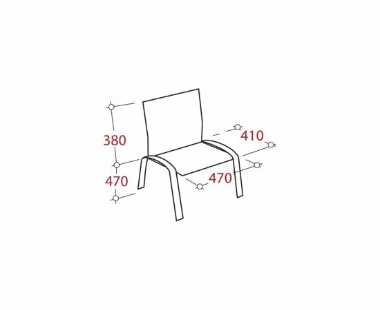 776221 - Стул FA_EChair Rio(ИЗО) чёрн, ткань коричневая ТК-5 550722 (4)