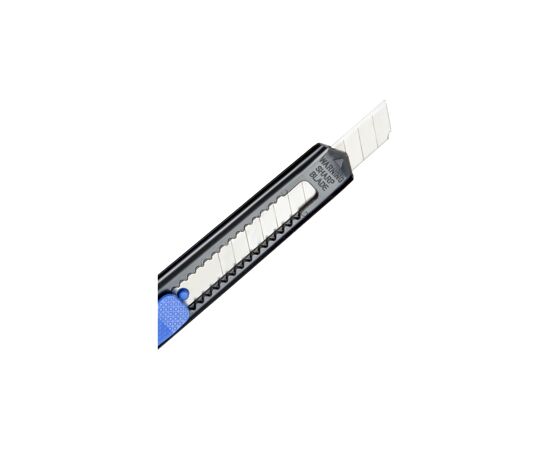 776021 - Нож канцелярский 9мм Attache чёрный, цв. фиксатора в ассорт. 954198 (9)