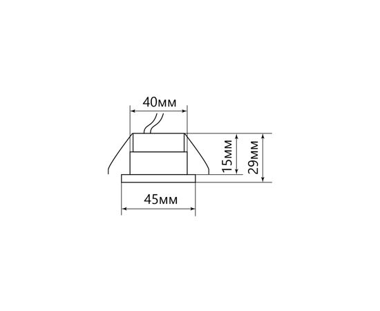 582540 - Feron св-к встр. св/д 3W(210lm) 4000K 4K 45x29 прозрачный подсветка для ступенек/мебели LN003 28774 (7)