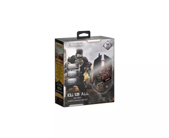 772833 - Мышь игровая Killem All GM-480L оптика,8кнопок,3200dpi, Defender, 52480 (9)