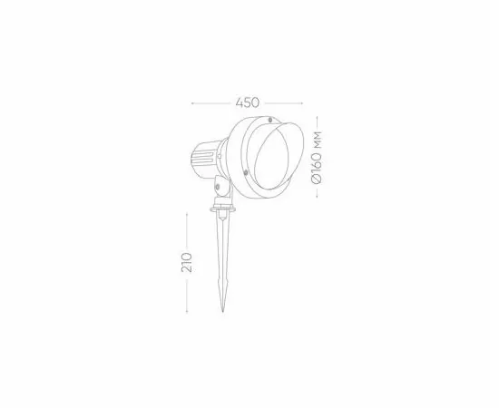 621160 - Feron св-к тротуарный св/д на колышке, 85-265V, 12W теплый белый IP65 ,SP2706, 32131 (4)