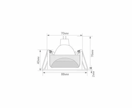 689117 - Feron св-к встр. DL2831 MR16 50W GU5.3 круг, алюминий, белый, черный 32647 (4)