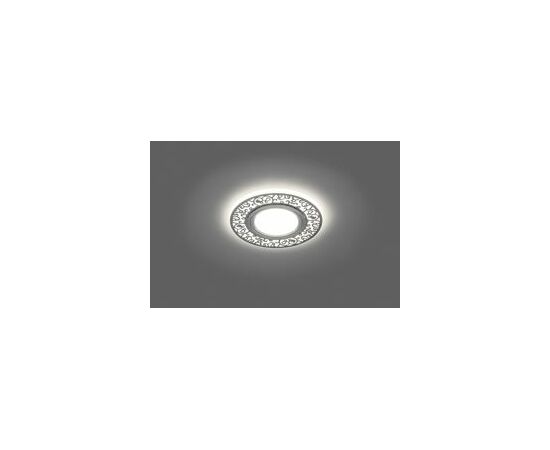 678135 - Feron св-к встр. со св/д подсв. 15LED*2835 SMD 4000K MR16 50W G5.3бел мат хром CD951 29713 (3)