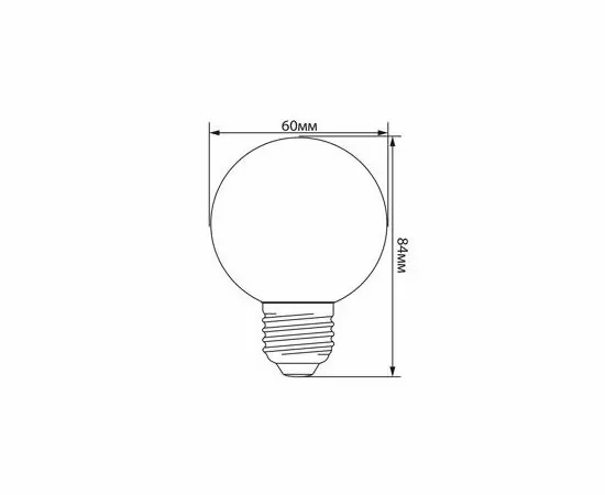 694373 - Feron Лампа св/д шар G60 E27 3W(240lm) 6400K 6K дневной, матов. бел. 84x60 д/Белт Лайт LB-371 25902 (5)