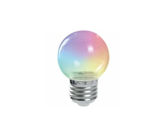 780576 - Feron Лампа св/д шар G45 E27 1W RGB прозрач. плавн.смена цвет 70x45 д/гирлянды Белт Лайт LB-37 38132 (8)