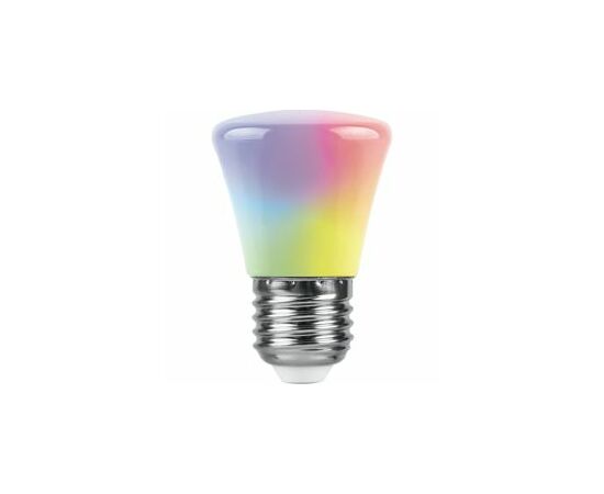 780582 - Feron Лампа колокольчик C45 E27 1W RGB матов быст смена цвет 70x45 д/гирлянды Белт Лайт LB-372 38128 (3)