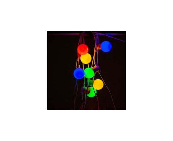 780576 - Feron Лампа св/д шар G45 E27 1W RGB прозрач. плавн.смена цвет 70x45 д/гирлянды Белт Лайт LB-37 38132 (5)