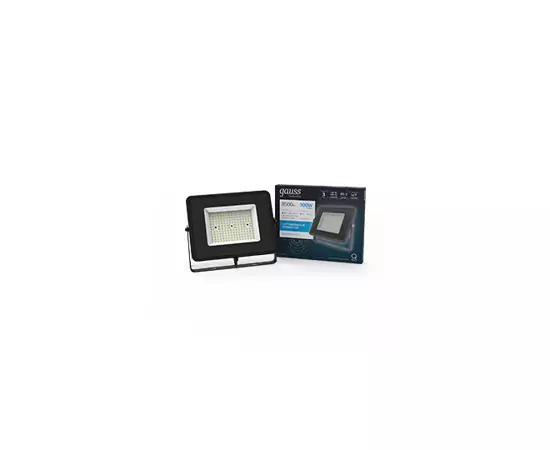 784834 - Gauss прожектор св/д Qplus 100W(10500lm) 6500K 6K IP65 283x210x32 графитовый 3года 690511100 (2)