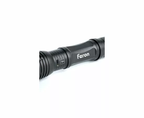 803469 - Feron Фонарь св/д 10W 250Lm аккум. 3,7V 2000mAh/Li-ion/3xААА USB ZOOM 5 реж, 40x40x145 TH2401 41683 (4)