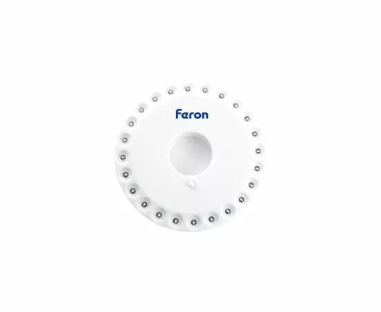 803456 - Feron фонарь св/д ручной с карабином доп.подсветка (батар. R6) 1 режим 140x140x20 белый TH2501 41684 (6)