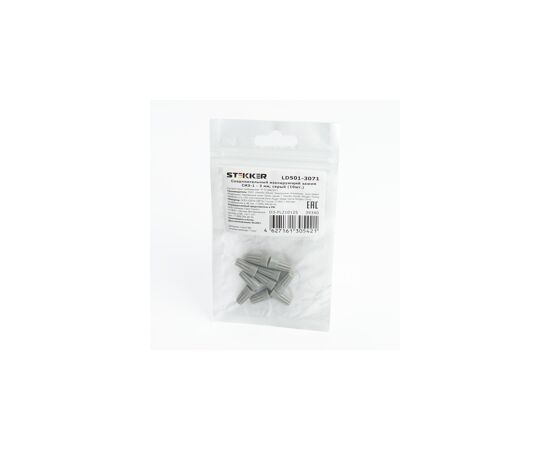 804990 - STEKKER СИЗ-1 3 мм, серый (DIY уп. 10 шт, цена за уп.) LD501-3071 39340 (2)