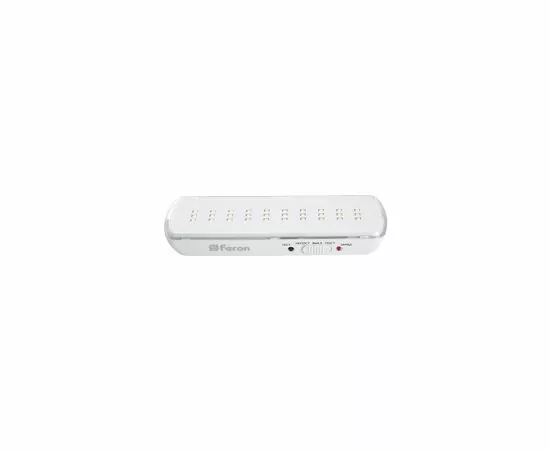 805129 - Feron Св-к св/д аварийный 30LED AC/DC, IP20 белый, c наклейкой ВЫХОД 205x31x58 EM110 41532 (2)