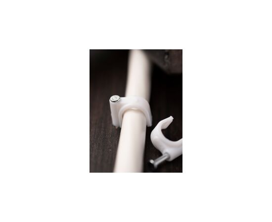 424899 - EKF скоба круглая пластиковая 10 мм (уп. 50 шт., цена за уп.) для крепления кабеля plcn-sr-10 (10)