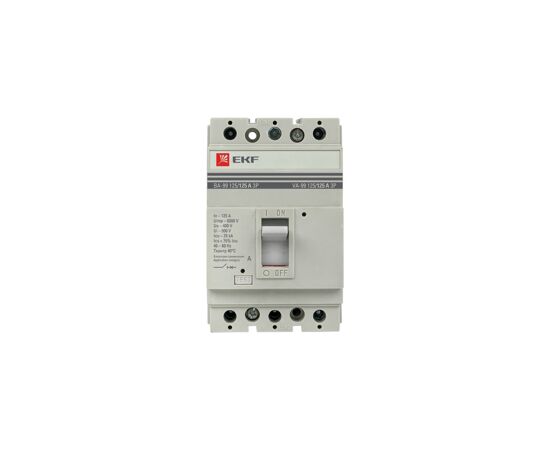 458263 - EKF Автоматический выключатель ВА-99 125/125А 3P 25кА mccb99-125-125 (5)