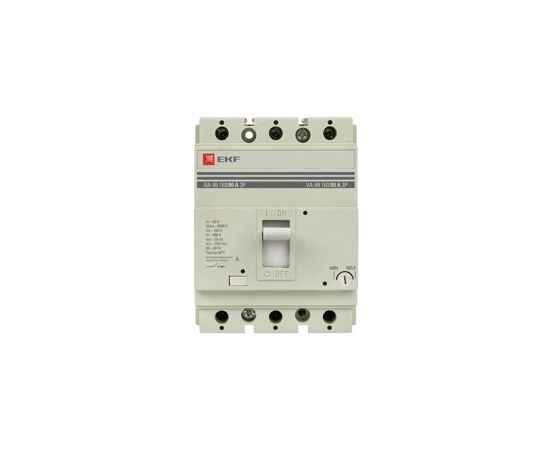 458277 - EKF Автоматический выключатель ВА-99 160/80А 3P 35кА mccb99-160-80 (5)