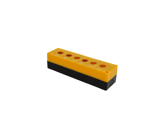 458914 - EKF Корпус КП106 пластиковый 6 кнопок желтый cpb-106-o (2)