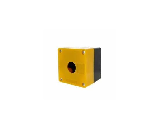 458908 - EKF Корпус КП101 пластиковый 1 кнопка желтый cpb-101-o (4)