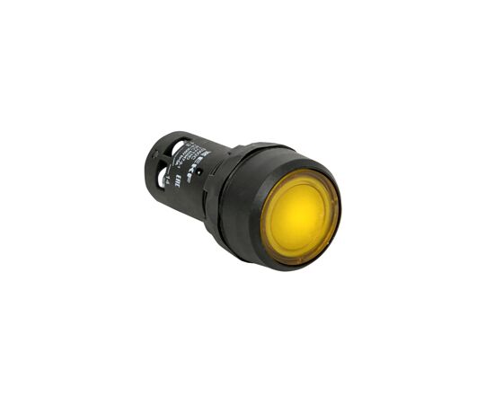 458738 - EKF Кнопка SW2C-10D с подсветкой желтая NO sw2c-md-y (2)