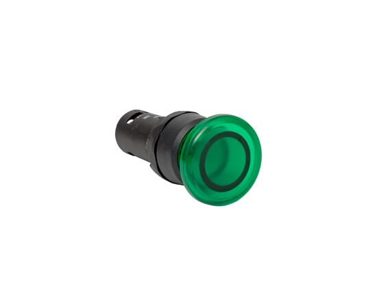 458747 - EKF Кнопка SW2C-MD грибок зеленая с подсветкой NO+NC 24В sw2c-md-gg-24 (3)