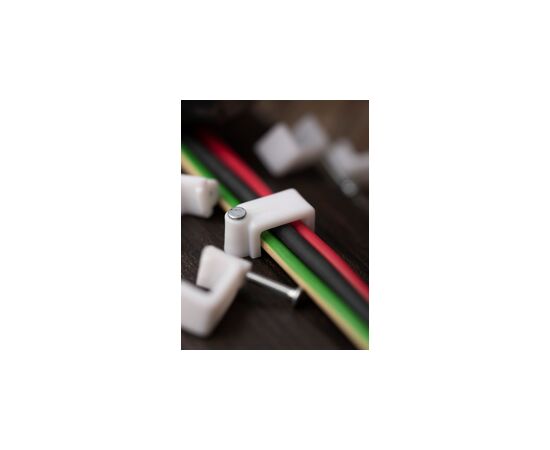 459919 - EKF cкоба плоская пластиковая 10 мм (уп. 50 шт., цена за уп.) для крепления кабеля plcn-ss-10 (10)