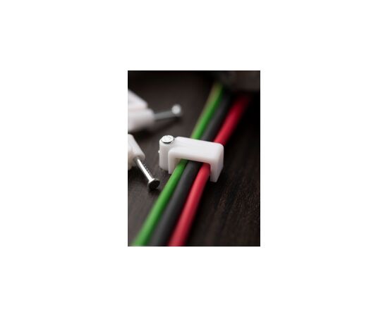 459922 - EKF cкоба плоская пластиковая 9 мм (уп. 50 шт., цена за уп.) для крепления кабеля plcn-ss-9 (10)