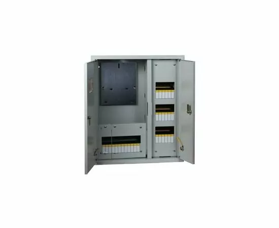 460882 - EKF щит учетно-распред. метал. встраиваемый ЩУРВ 3/30 2-х дверный IP31 (530х620х165)  mb13-3/30-2 (2)