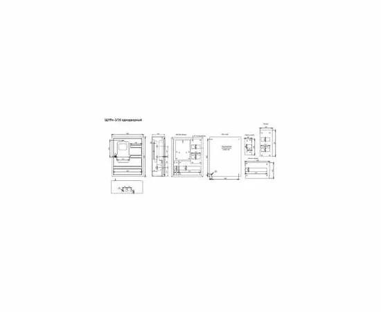 460898 - EKF щит учетно-распред. метал. навесной ЩУРН 3/30 однодверный окно IP31 (500х400х160) mb23-3/3 (13)