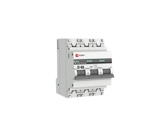 577309 - EKF Автоматический выключатель ВА47-63 6кА, 3P 40А (D) EKF PROxima (2)