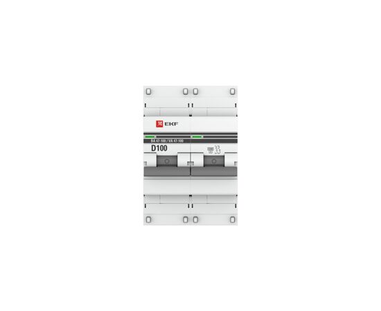 577333 - EKF Автоматический выключатель ВА47-100, 2P 100А (D) 10kA EKF PROxima (4)
