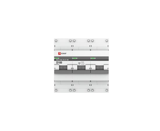 577345 - EKF Автоматический выключатель ВА47-100, 3P 100А (D) 10кА EKF PROxima (4)