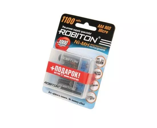 403255 - Аккумулятор Robiton /R03 1100mAh Ni-MH BL4+Футляр (1)