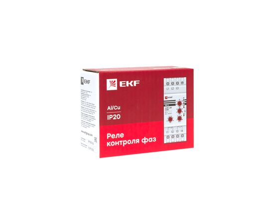 577975 - EKF PROxima реле контроля фаз многофункциональное 280-500В 1НО, 1НЗ RKF-8 (3)
