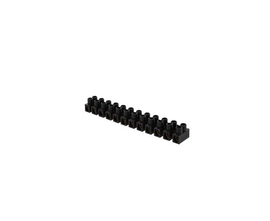 578491 - EKF колодка винтовая (ЗВИ) 12 пар 14мм 20А полистирол черная (уп.10шт.) (2)