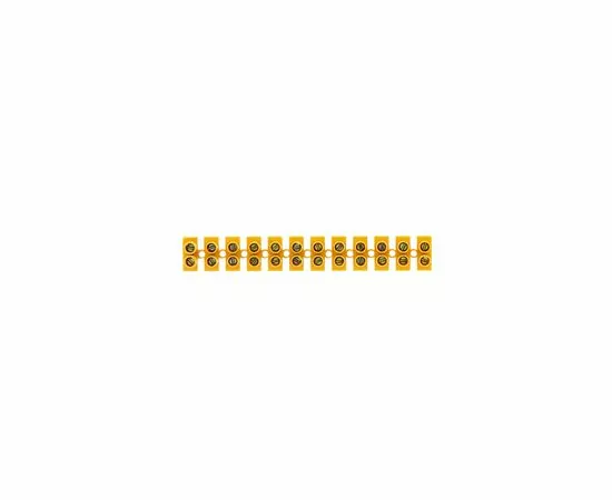 578474 - EKF колодка винтовая (ЗВИ) 12 пар 12мм 16А полистирол желтая (уп.10шт.) (4)