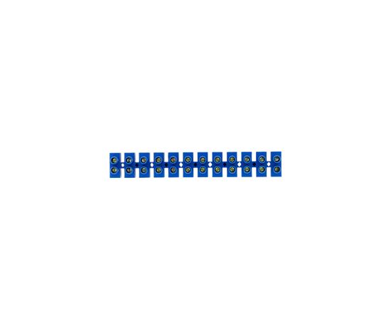 578482 - EKF колодка винтовая (ЗВИ) 12 пар 6мм 5А полистирол синяя (уп.10шт.) (4)